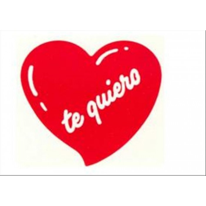 COR TE QUIERO 42mm 250u  ADHESIU