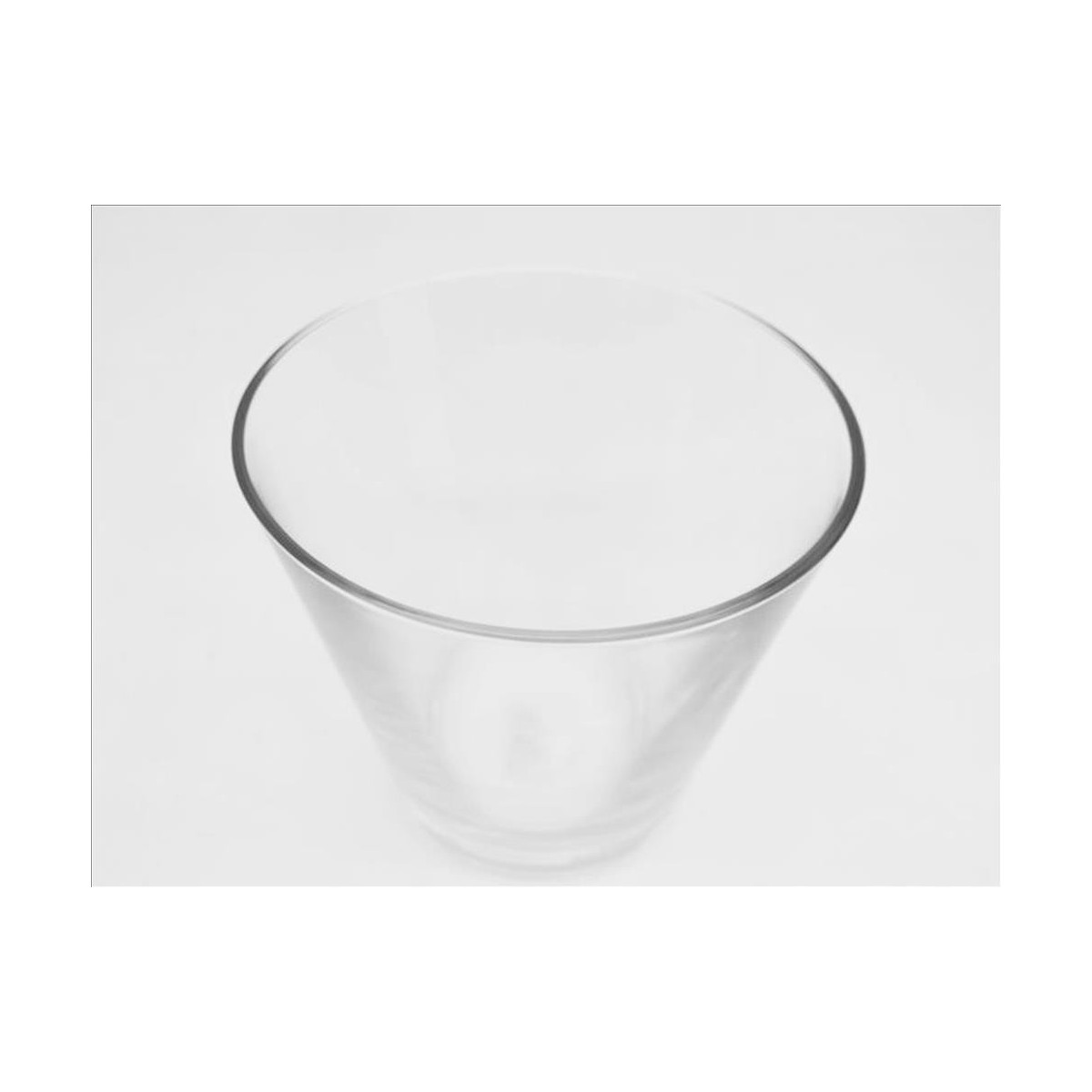 INNA-Glas Vaso da Fiori Conico in Vetro Anna Earth in Vetro, Nero, 40 cm, 25 cm - Vaso in Vetro
