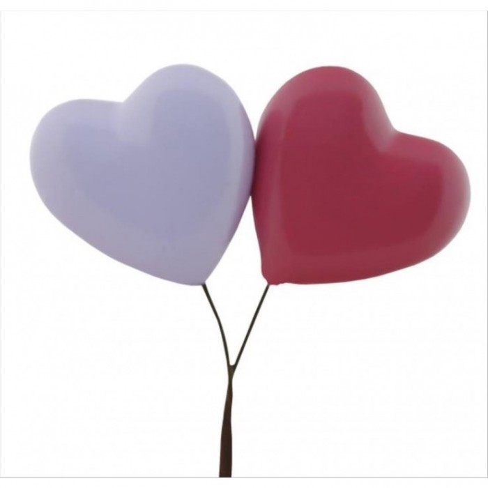 PICK DOBLE COR 2x4cm ROSA/LILA PAL 50cm x10