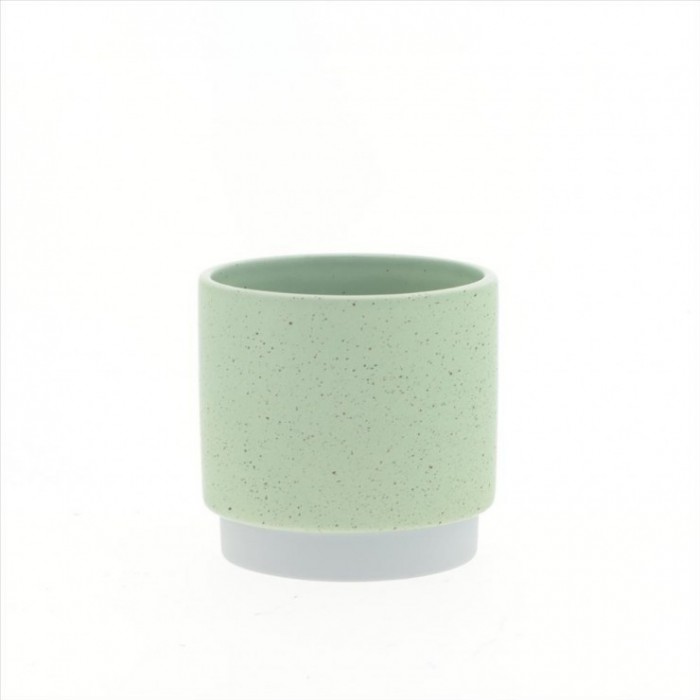 CERAMICA MACETA CLAUDINE VERDE ES9