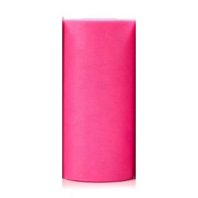 CINTA TUL ROSA 125MM 100M