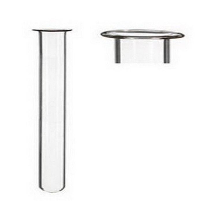 TUBO de ensayo con anillo 12uni d2.5 h20cm