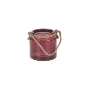 VIDRE AMB CORDA 10x10cm Vermell