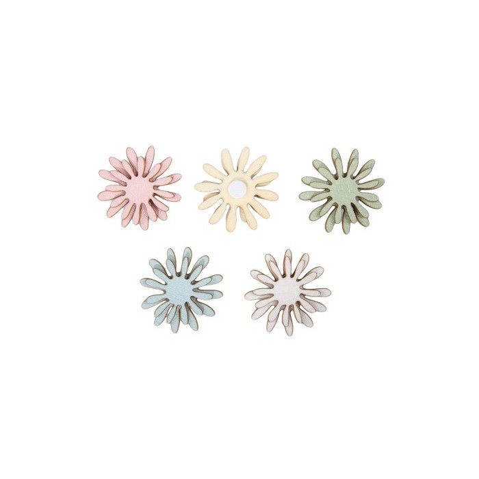 FLORS ADHESIVES 12uni 4 ass