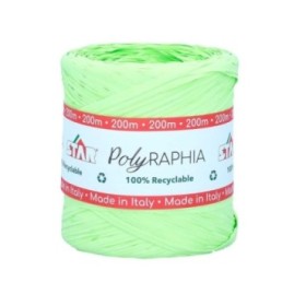 RAFIA BOBINA 200 m VERDE LIMA
