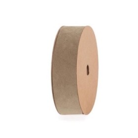 CINTA TERCIOPELO TAUPE DOBLE 25mmX15m