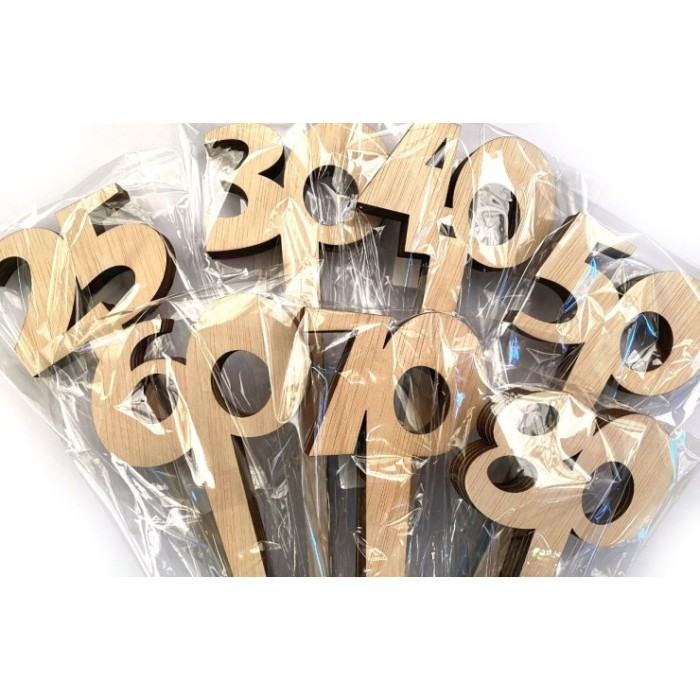 PICK DECENAS MADERA 35 CM 5 UNI