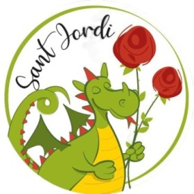 ADHESIU, SANT JORDI d.5cm X250uni