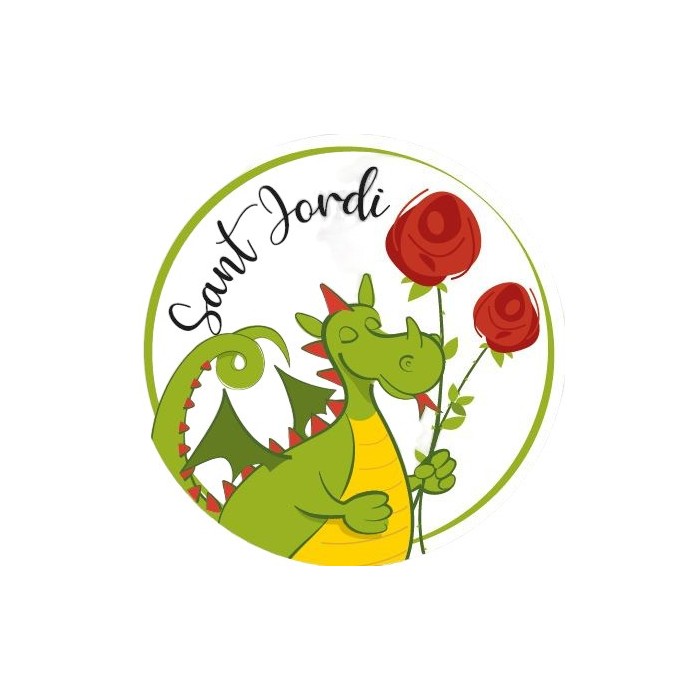ADHESIU, SANT JORDI d.5cm X250uni