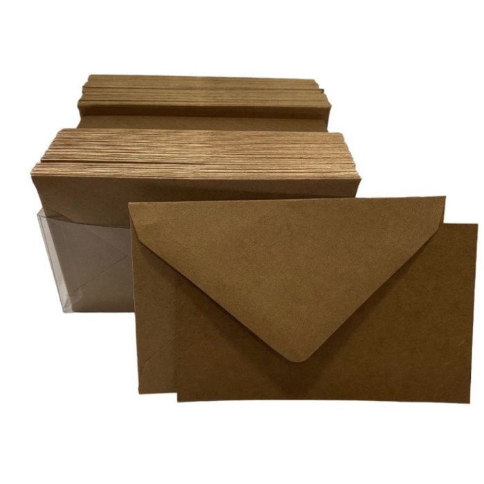 TARGETES I SOBRES kraft 100uni 6X8CM