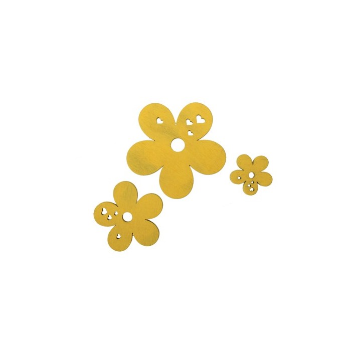 FLORS GROGUES FUSTA 20 UNI (3 mides) 3/5/7cm