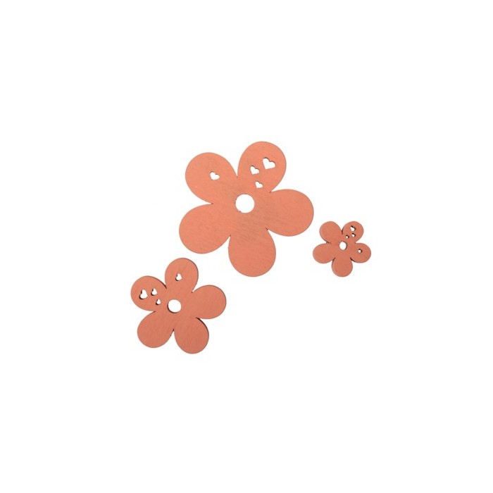 FLORS TARONGES FUSTA 20 UNI (3 mides) 3/5/7cm