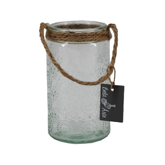 VIDRE CILINDRE BUBBLE CORDA D9.5/10 H17cm