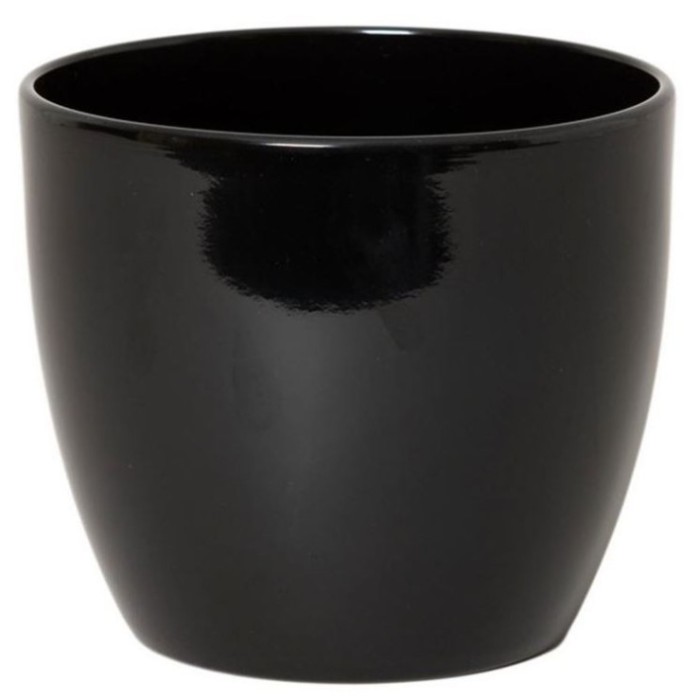CERAMICA POT BOULE D13.5 H12CM NEGRA ES12