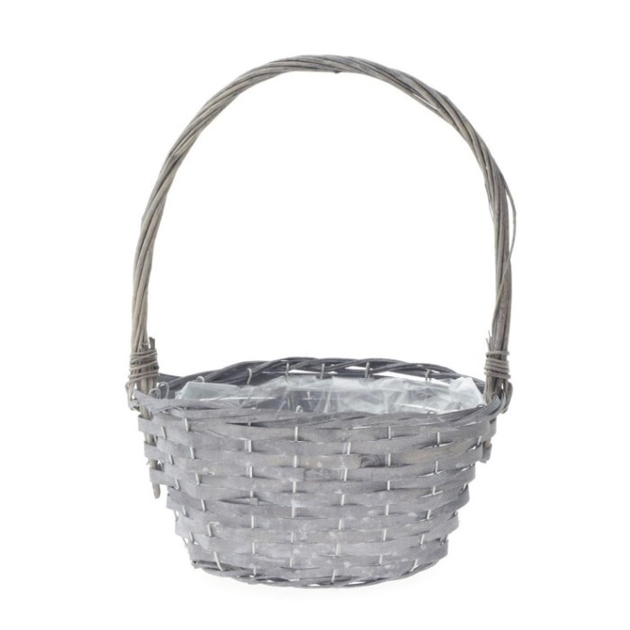 CISTELL NANSA 25x17X13cm GRIS