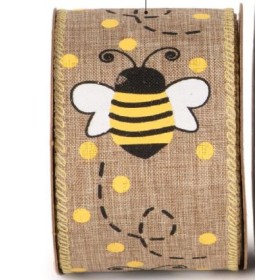 CINTA ABEJAS NATURAL 63MM X 10M