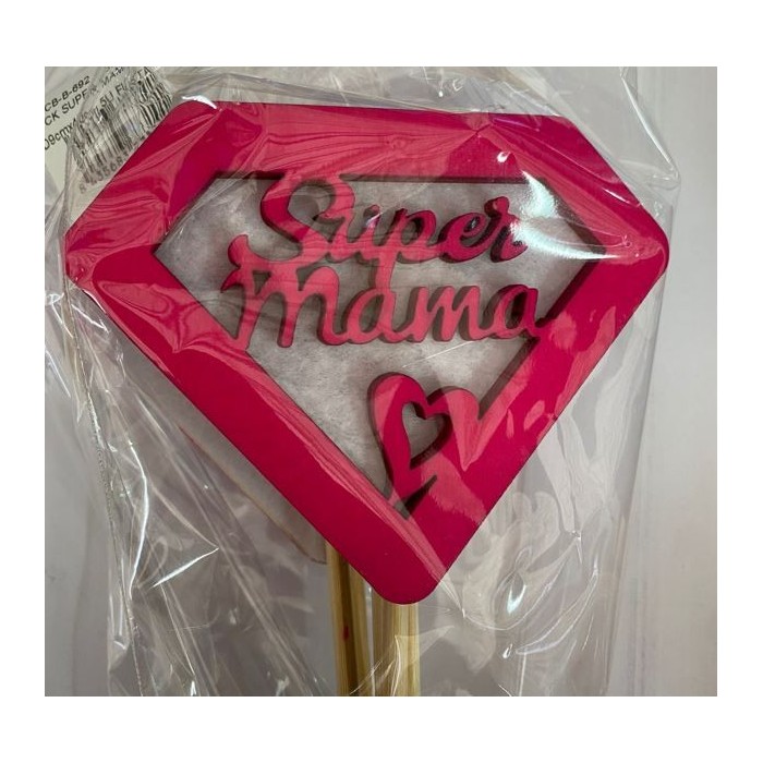 PICK SUPER MAMA D9cmx40cm 5U FUSTA