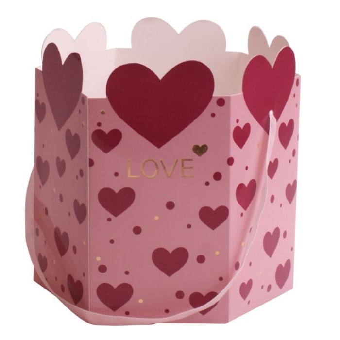 BOSSA CARTRO LOVE ROSA D15x17cm 10u OUTLET
