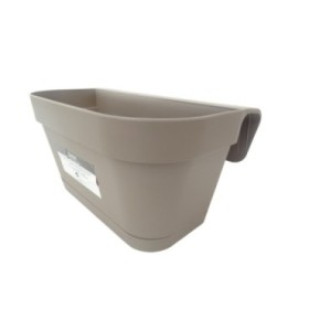 JARDINERA 36x16x19 TORTORA +plato balcon