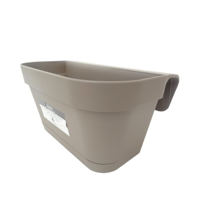 JARDINERA 36x16x19 TORTORA +plato balcon