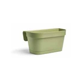 JARDINERA 36x16x19 SALVIA + plato balcon