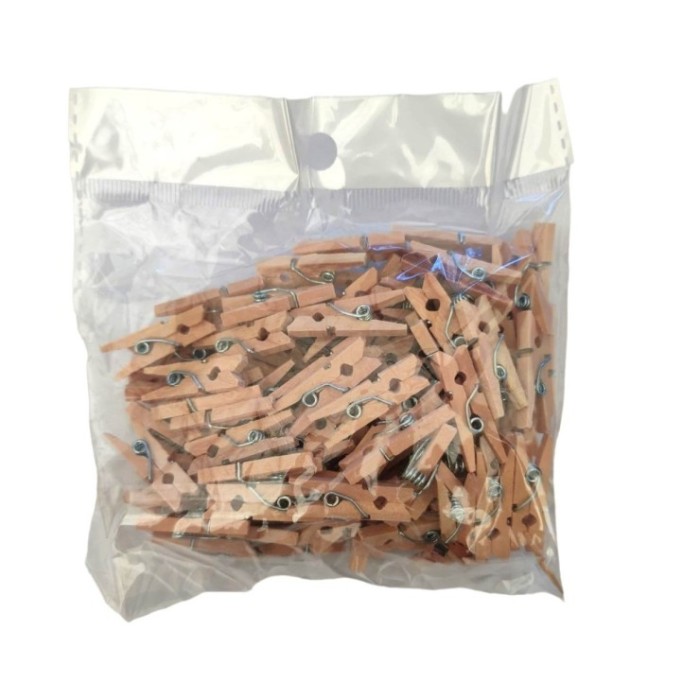 OASIS ACB PINCES FUSTA natural 2,5cm  (100u.)