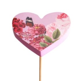 PICK CORAZON AMORA 7cm PALO 50cm 25UNI