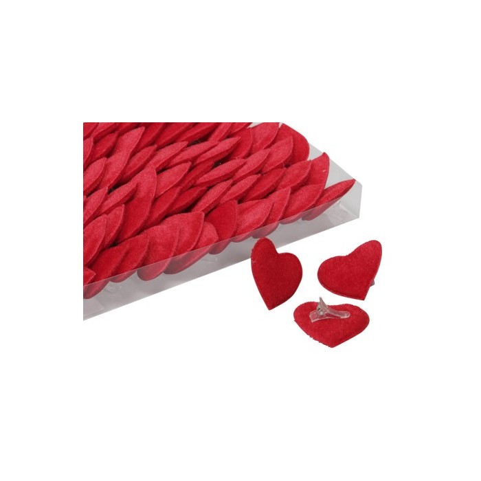 CORAZONES CLIP ROJO 4,5 x 4,5cm (72u.)