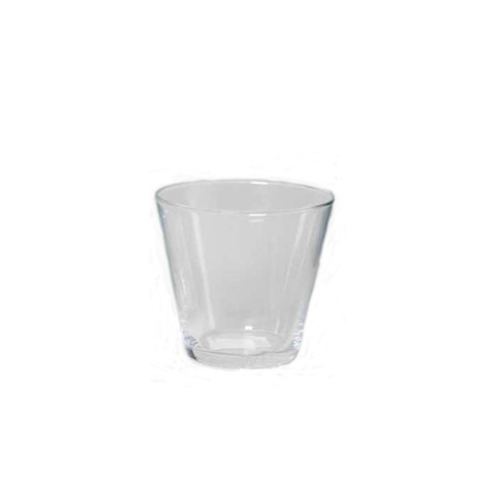CRISTAL, VASO CONICO D13.5 H12.5cm