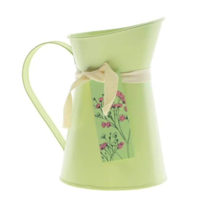 LLETERA ZINC VERD D12.5/13xH19.5cm