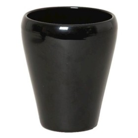 CERAMICA ORQUIDIA BASE D14 H17CM NEGRA