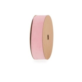 CINTA VELLUT ROSA DOBLE 25mmX15m