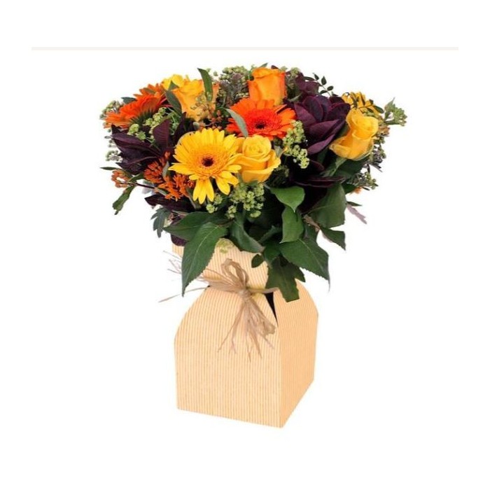 PORTABOUQUETS TARONJA 20 UNI 11,5xH21cm