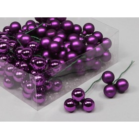 BOLAS ALAMBRADAS x 3 20mm Ciruela 144u