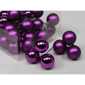 BOLAS ALAMBRADAS x 3 40mm Ciruela 36u