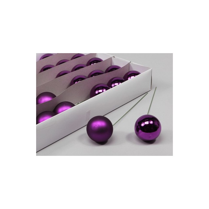 BOLAS ALAMBRADAS 50mm Ciruela combi 30