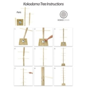 SUPORT KOKODAMA FUSTA 50x50 H200cm