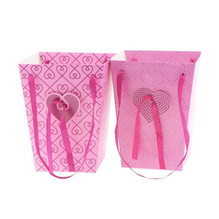 BOSSA CORS ROSA 15/15x11/11x20cm 10u