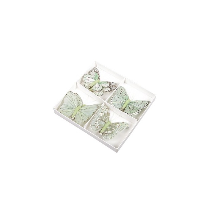 PAPALLONES CLIP 8UNI VERDES 5/8/12cm