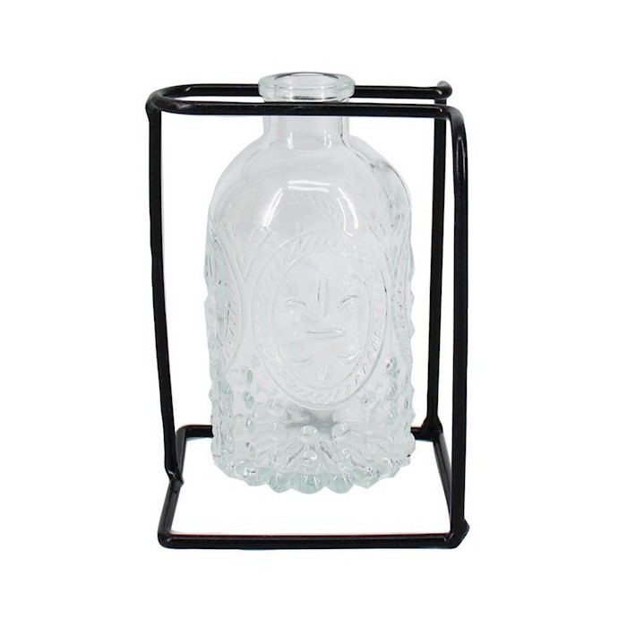 ESTRUCTURA METALICA AMB AMPOLLA D8.5x10 H14.5CM