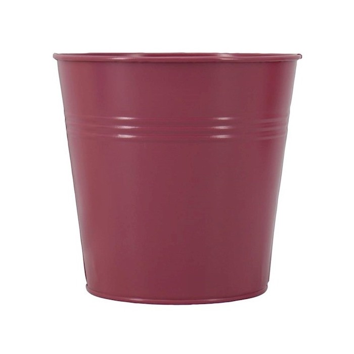 CUBO ZINC ROSA ANTIGUO D13 H12.5cm ES12