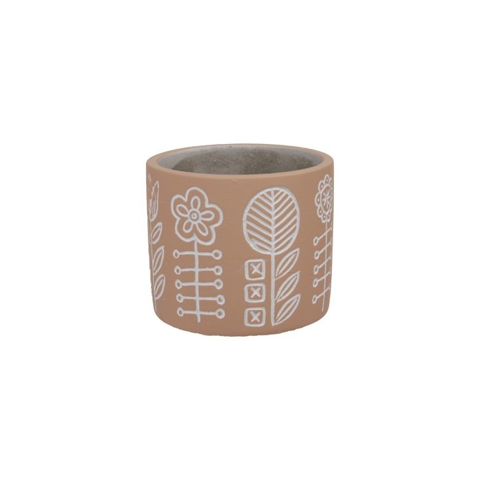 CERAMICA CIMENT FLORETES D10.5x9 TARONJA