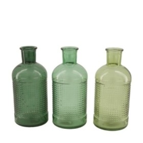 VIDRE AMPOLLA VERDA D9x19.5cm 3 MODELS  UNI