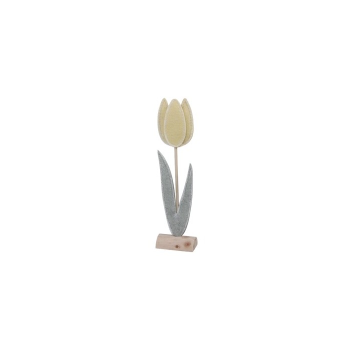 TULIPA AMARILLA CON BASE 2uni 8x4.5x30.5 cm