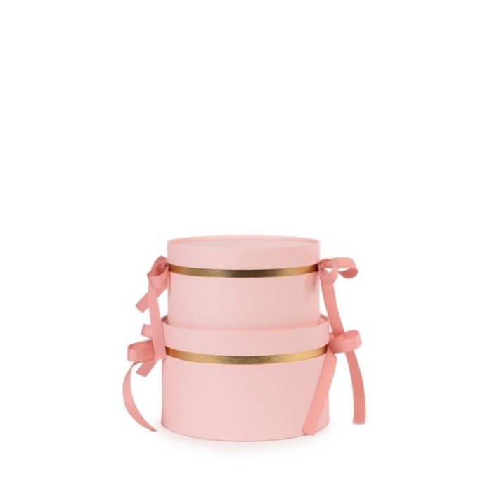 SOMBRERERAS ROSA BANDA DAURADA D19.5CMX10CM 2UNI