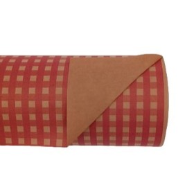 BOBINA KRAFT ANTIHUMITAT 70cm VICHY VERMELL 70X2