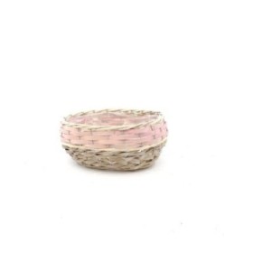 CISTELLA BANANA ROSA D27x19 H12CM