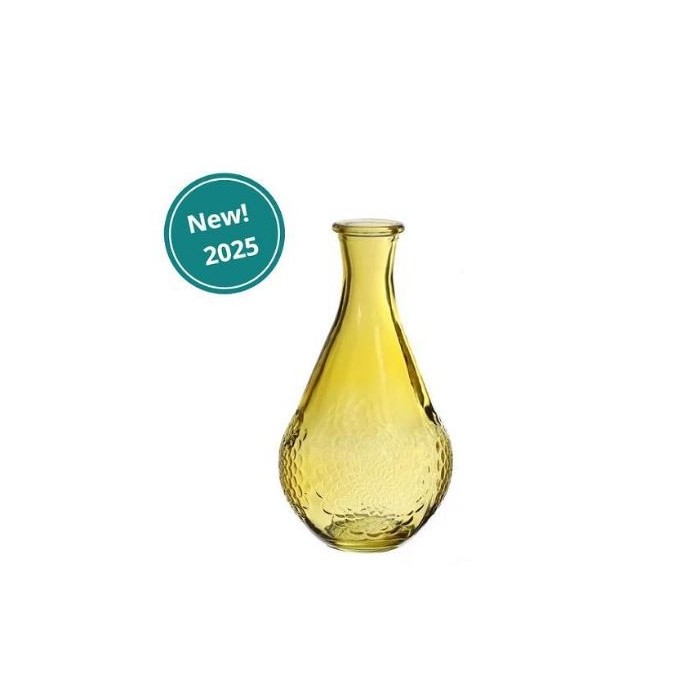 CRISTAL JARRON DAHLIA CURRY D9 H16CM