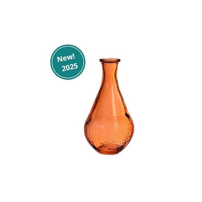 VIDRE GERRO DAHLIA TARONJA D9 H16CM