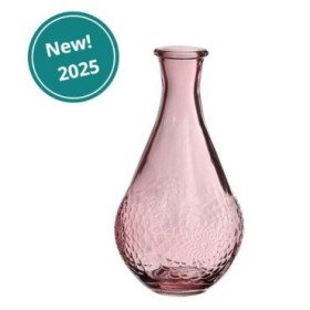 CRISTAL JARRON DAHLIA ROSA CLARO D9 H16CM